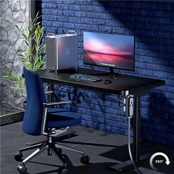 Maximm 360 Degree Rotating Flat Extension Cord 1 Ft Multi 3 Outlet Power Cord - Picture 6 of 7